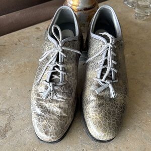 Ladies silver Foot Joy golf spikeless size 8